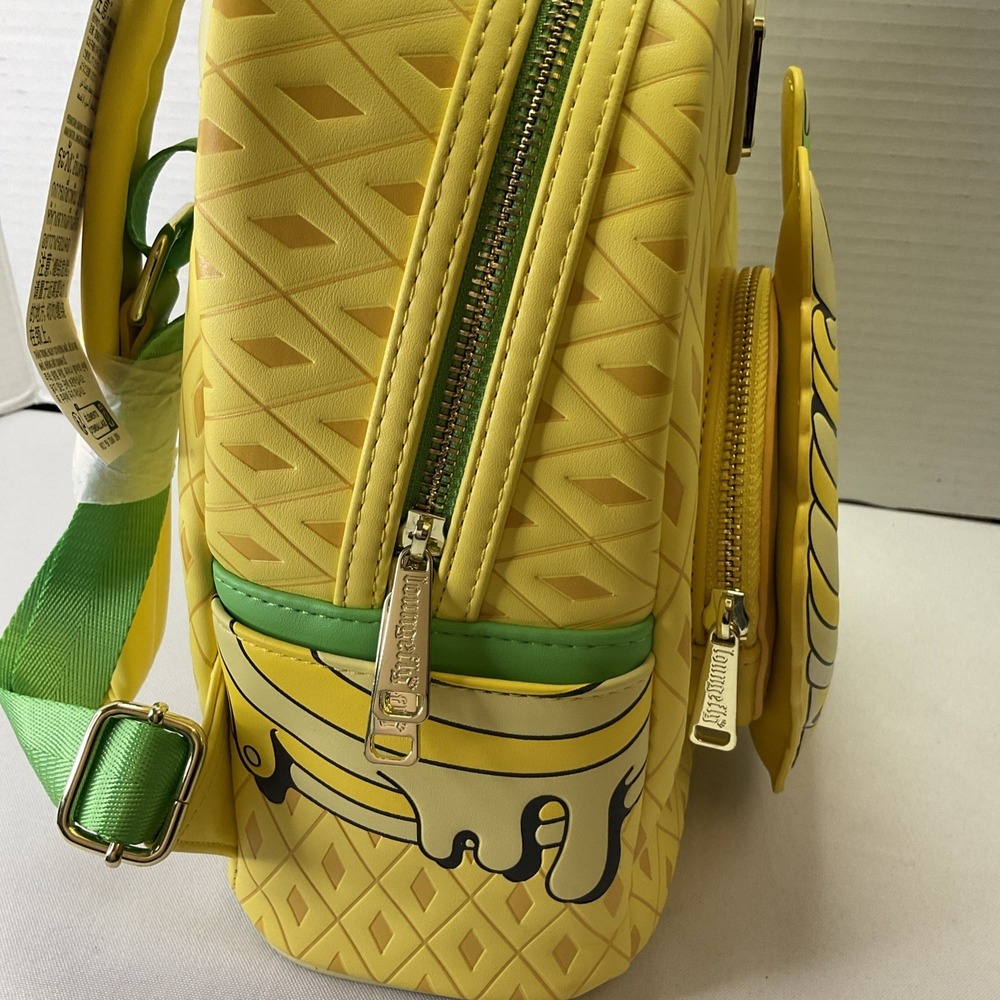 Loungefly Disney Parks Eats 2024 Pineapple Swirl Dole Whip Backpack Bag‎ - Picture 5 of 12